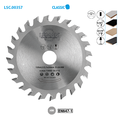 Inciseur conique Leman 125 mm