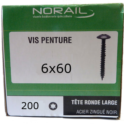 Norail 6 x 60 hinge screw