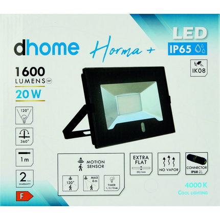 Dhome LED projector with sensor
