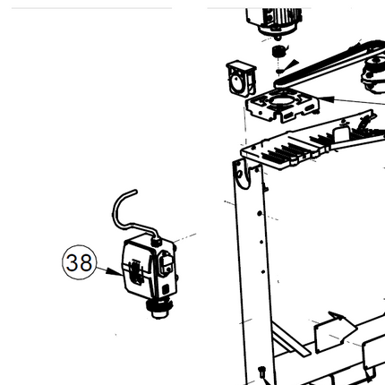 Boîtier électrique vide pour bétonnière IMER S350R – Pièce d’origine constructeur