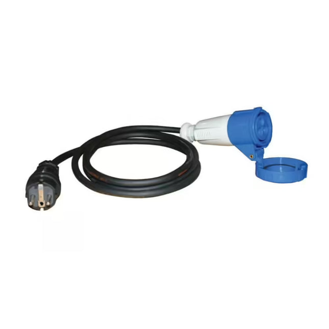 Rallonge avec adaptateur CEE 16A vers Schuko 230V – IP44