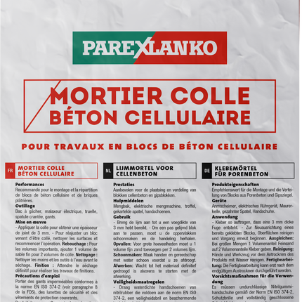 Colle béton cellulaire  5 Kg