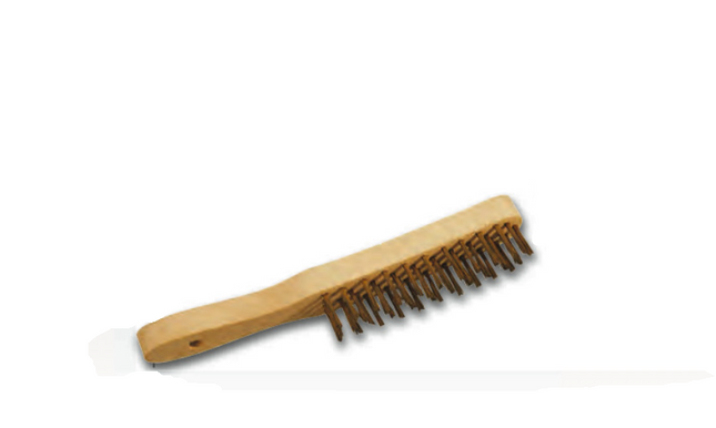BROSSE METALLIQUE MANCHE 4 R. LAITON - 0244