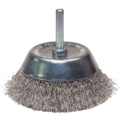 BROSSE CONIQUE D50 FIL 0.30 ACIER ONDULE TIGE DE 6x30 - 310.050A