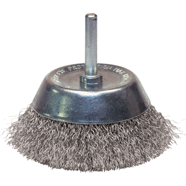 BROSSE CONIQUE D50 FIL 0.30 ACIER ONDULE TIGE DE 6x30 - 310.050A
