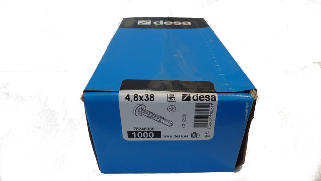 Boîte de 1000 vis autoperforantes 4,8 × 38 mm