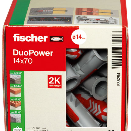 CHEVILLES FISCHER DUOPOWER 14 * 70 collerette