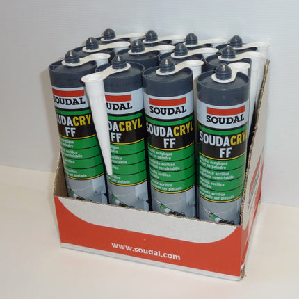 Pack Promotionnel : Carton de 12 Mastics Soudal Soudacryl