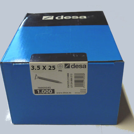 3,5 x 25 Gipskartonschrauben 
